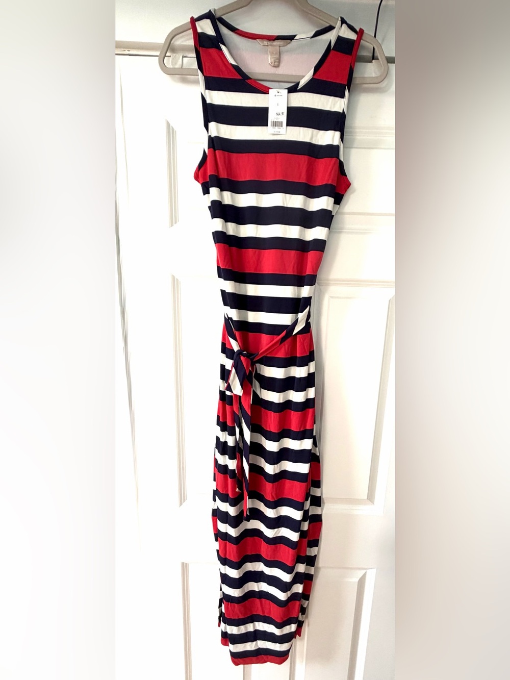 Banana Republic Striped Sleeveless dress - Red, Navy & White